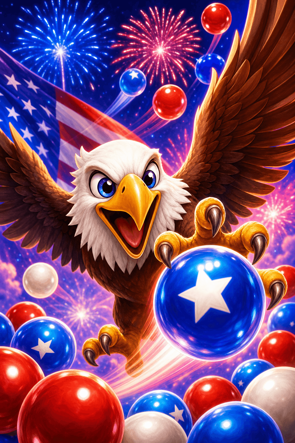 Patriotic Eagle Catch