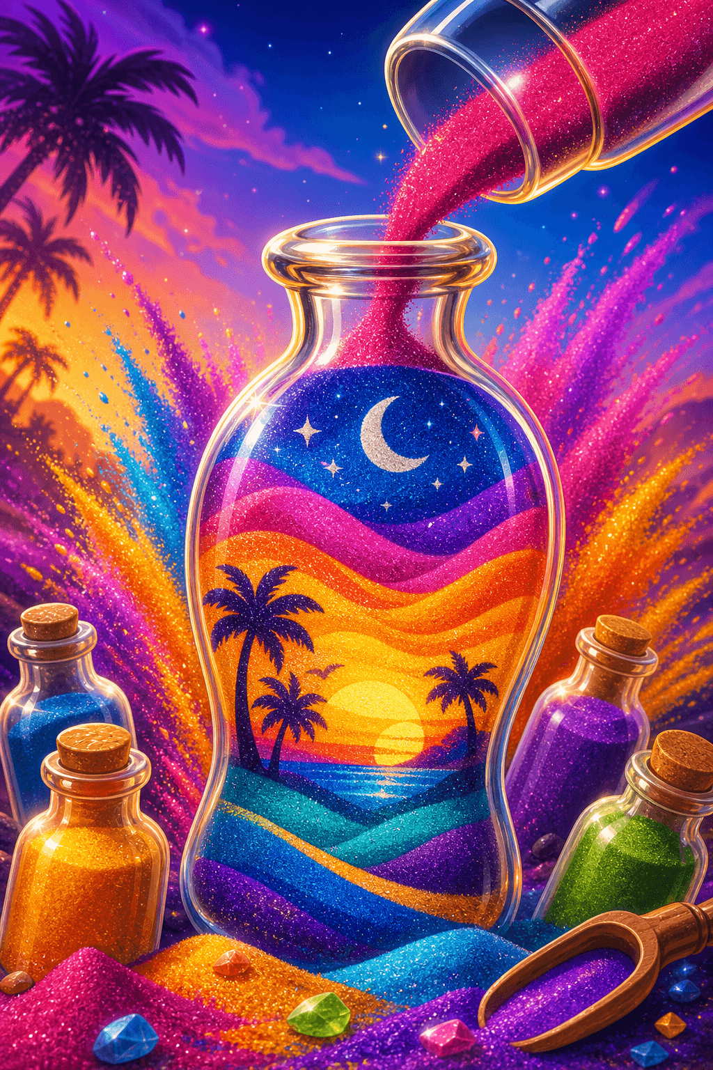 Sparkle Sand Art