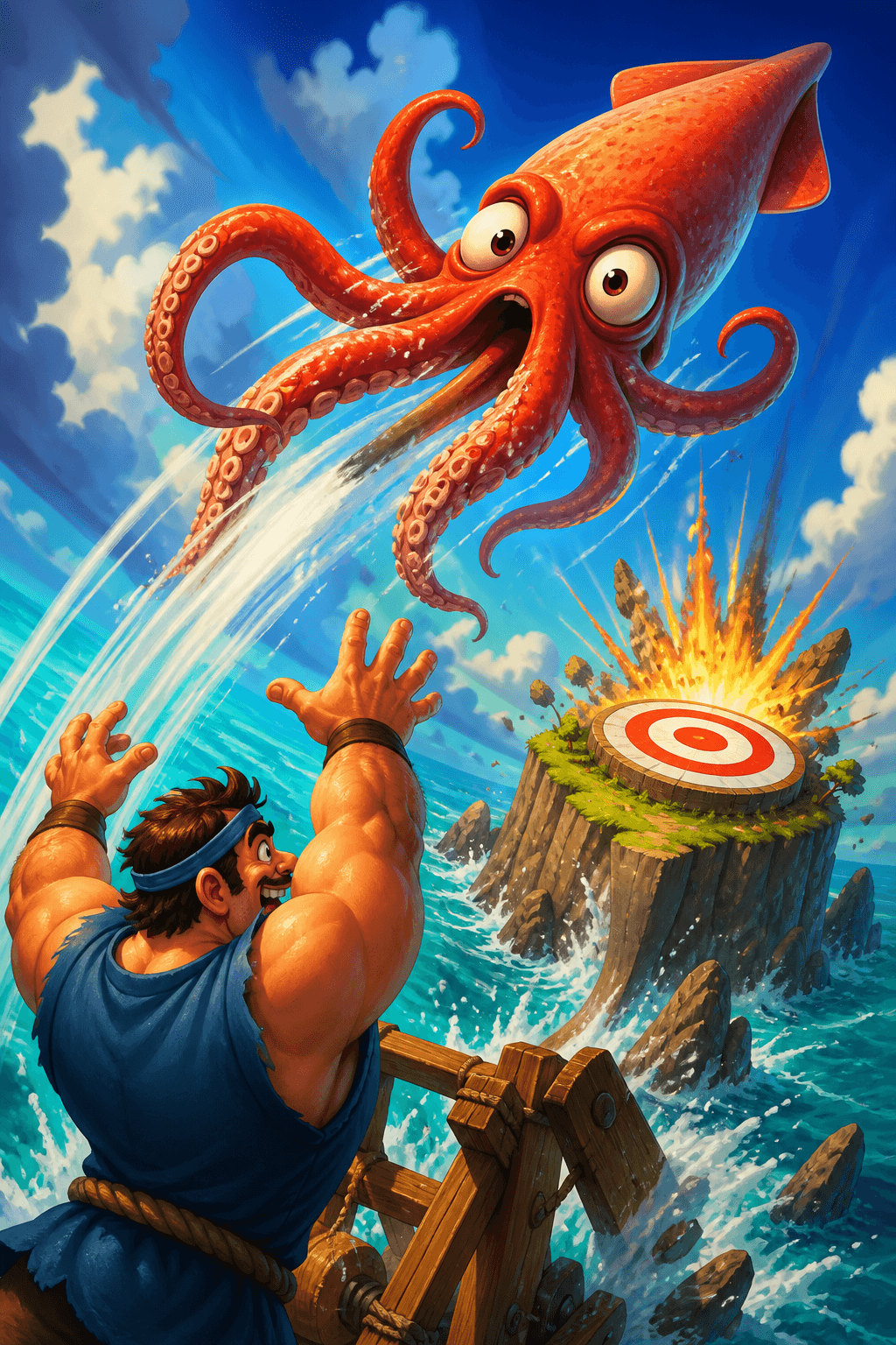 Giant Squid Toss