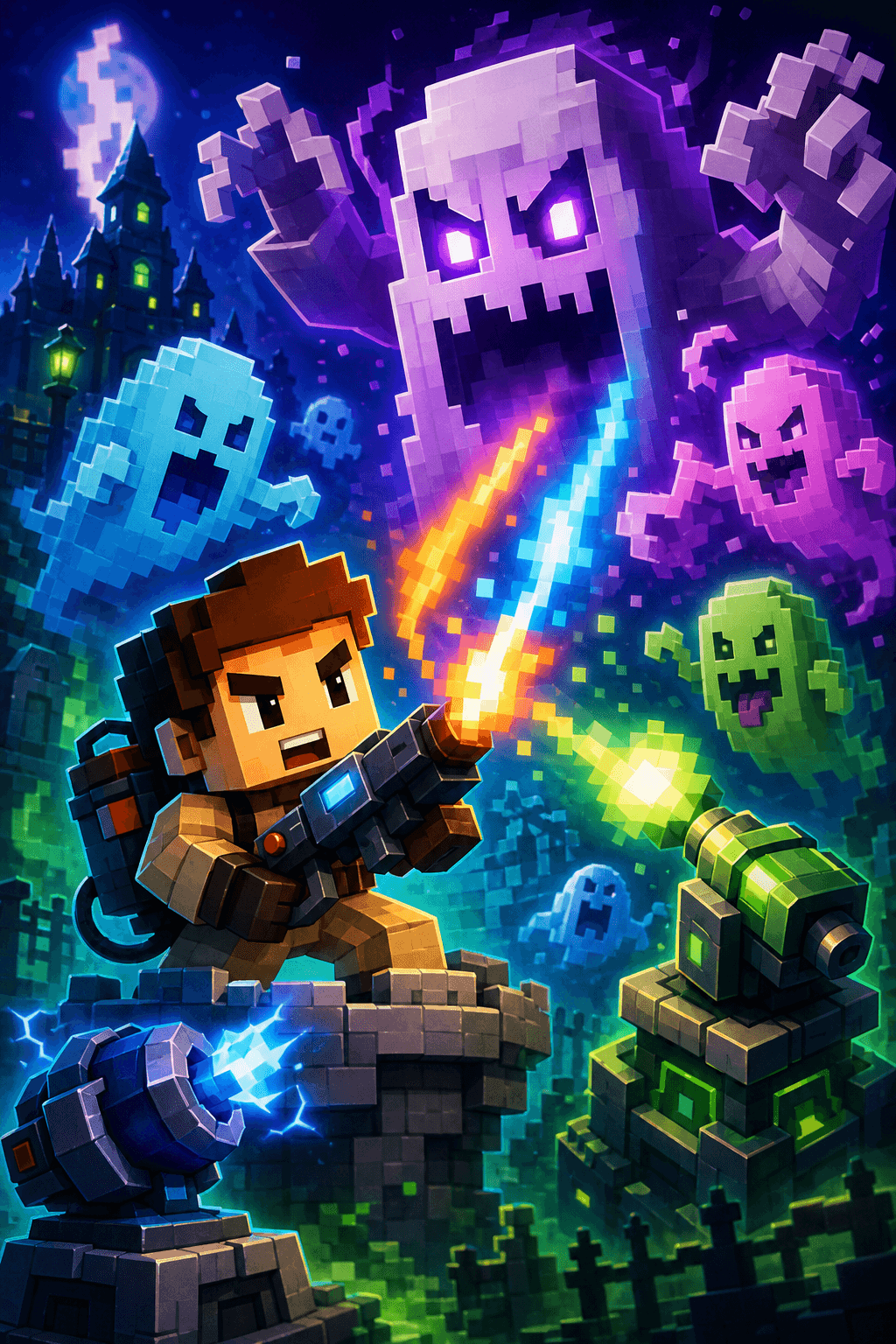 Pixel Ghost Defense