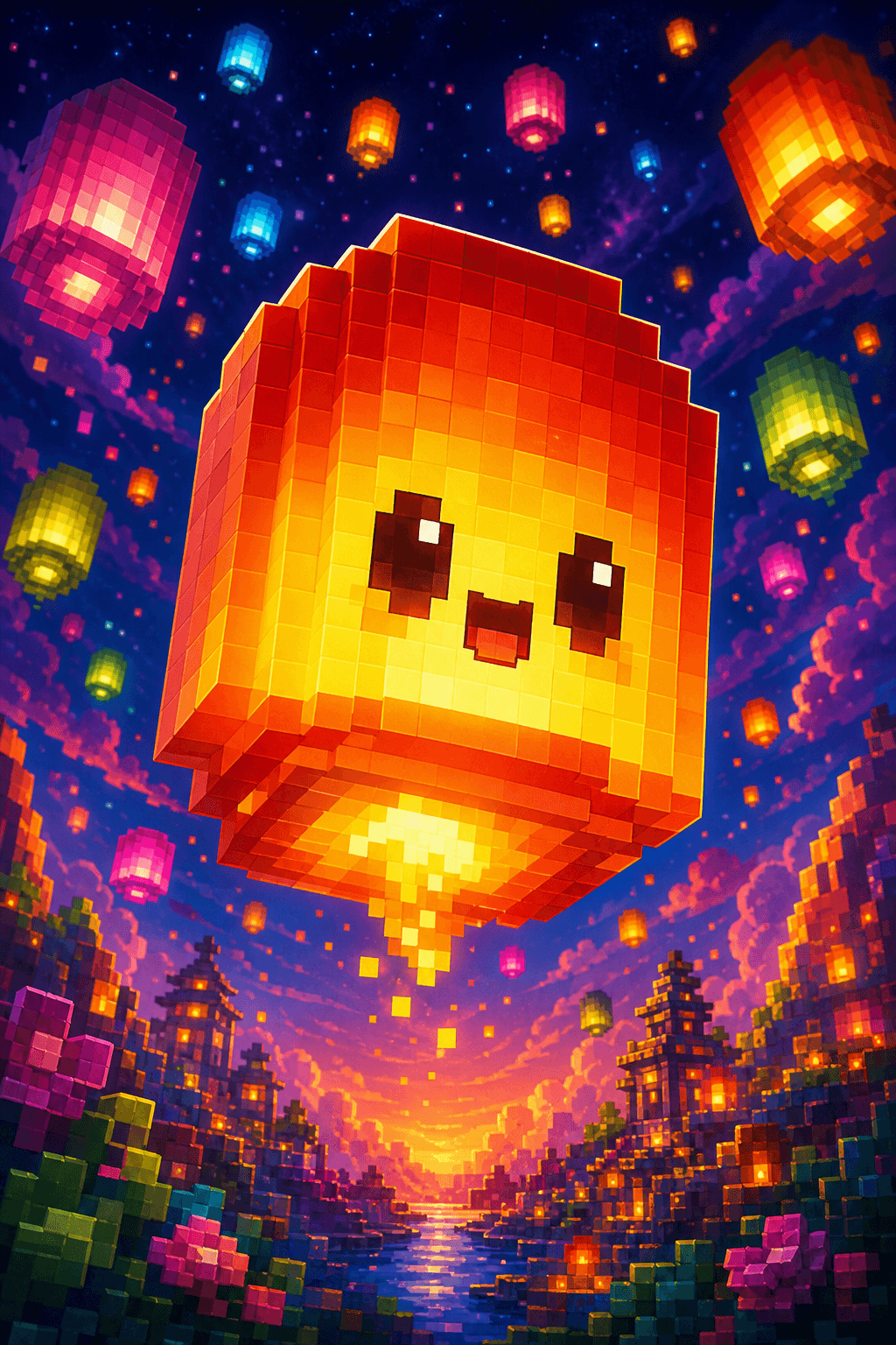 Pixel Sky Lanterns