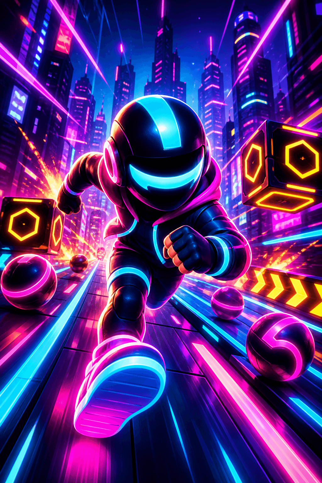 Neon Runner 3D
